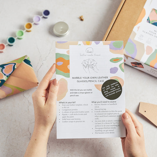 Marble Your Own Glasses or Pencil Case Kit