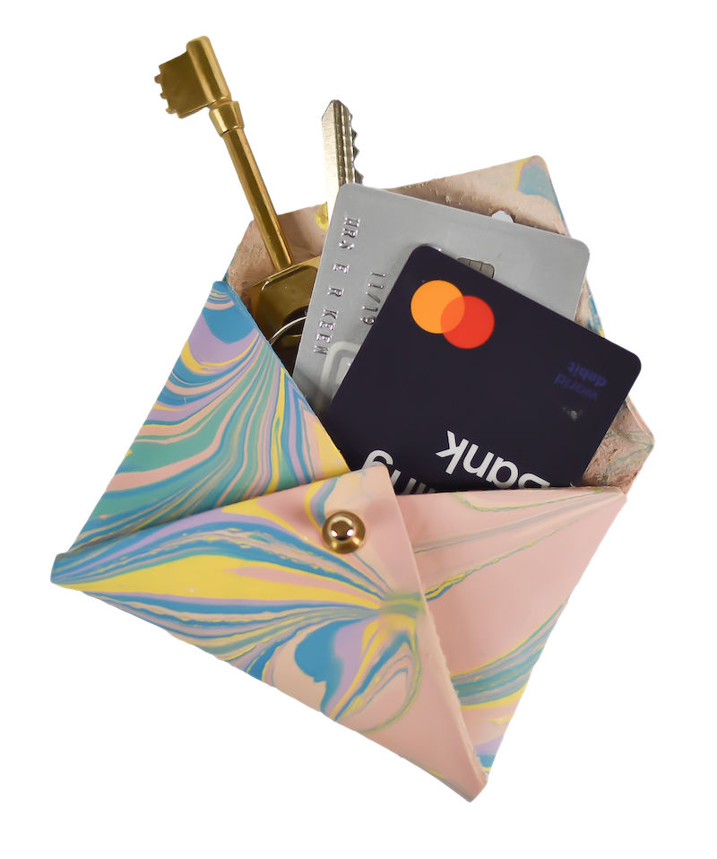 Marble Your Own Mini Envelope Wallet Kit