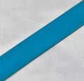 close up of blue leather veg tan strap