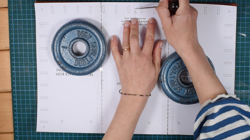 DEMO - Mark the pattern placements with your awl