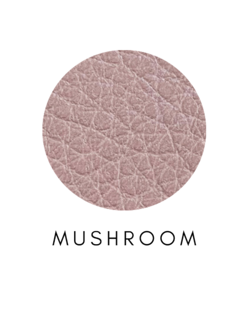 mushroom colour leather swatch