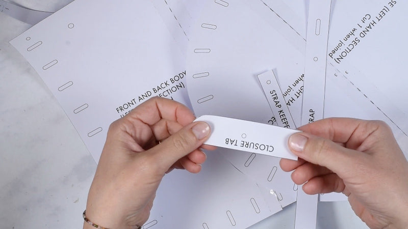 Prepare the paper patterns