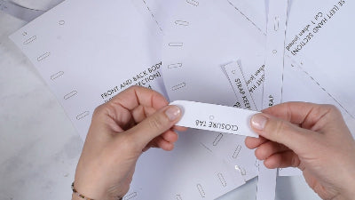 Prepare the paper patterns