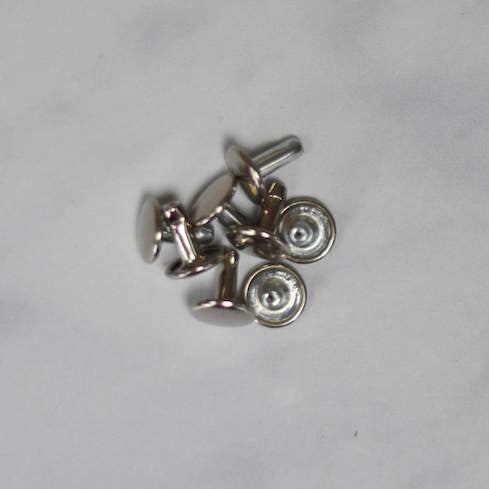 Small pack of double capped rivets
