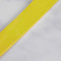 close up of yellow veg tan leather strap for makers 