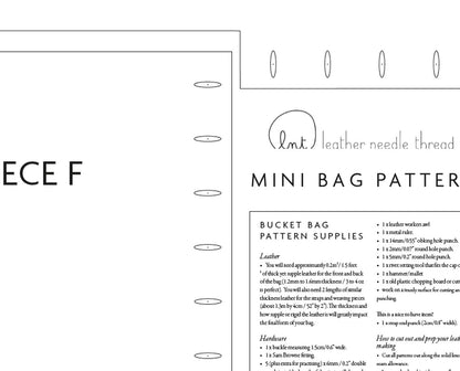 Stitchless Mini Bag PDF Pattern